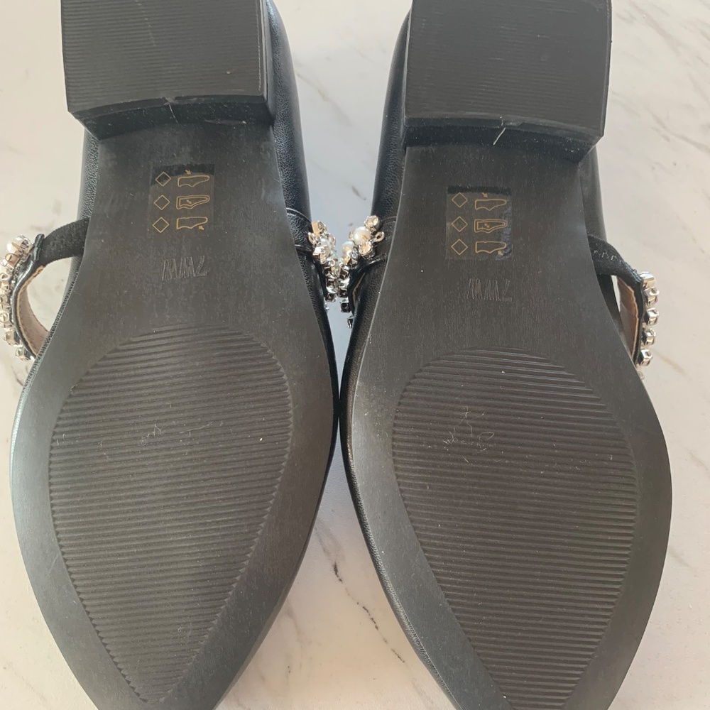 Penningtons Black Leather Upper Dress Shoes - Picture 5 of 6